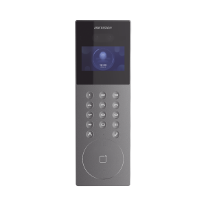 Videoportero IP Multiapartamento con Reconocimiento Facial / Llamada a App HikConnect (requiere monitor) / Protección IP65 / Apertura por Rostro, Tarjeta o App