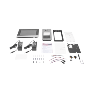 Kit de Videoportero IP PoE Estandar con llamada a App de Smartphone (Hik-Connect) / Apertura con Tarjeta MIFARE / Frente de calle IK08 & IP65 / Soporta 2 puertas (DS-KIS604-P(C))