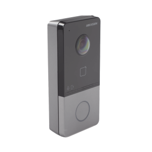Videoportero IP 2 Megapixel / PoE Estandar / IP65 / Apertura desde Hik-connect / Soporta 1 Departamento y Hasta 6 Monitores / Soporta Tarjetas Mifare / 1 Salida Relay