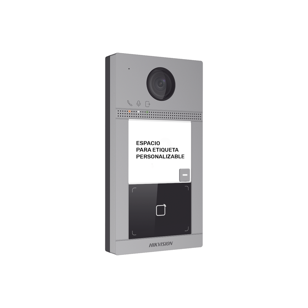Videoportero IP 2 Megapixel / Llamada y Apertura Remota desde App Hik-Connect / PoE / Exterior IP65 + Antivandalico IK08 / 1 Departamento / Apertura con Tarjeta / Soporta 2 Puertas y hasta 6 Monitores - Image 2