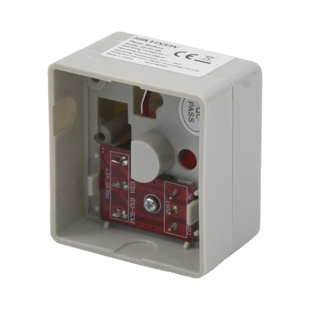Botón de Pánico Cableado / Compatible con Cualquier Panel de Alarma / LLave de Seguridad / NA/NC / Material Retardante al Fuego (ABS) - Image 4