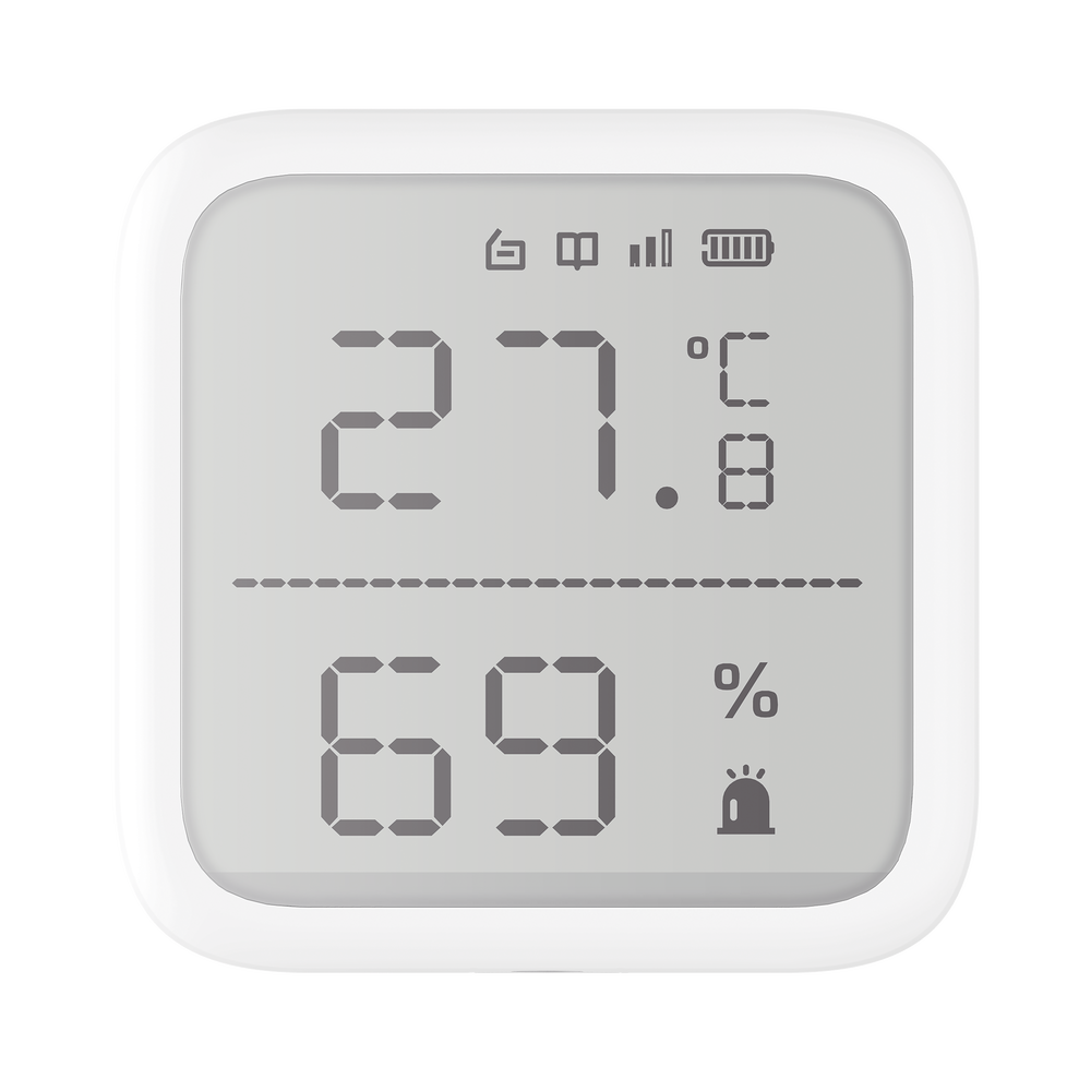 (AX PRO) Detector de Temperatura y Detector de Humedad Inalámbrico / 2.7" de Tamaño / Uso en Interior / Rango de Detección desde -35°C hasta 99°C