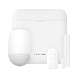 (AX PRO) KIT de Alarma AX PRO con GSM (3G/4G) / Incluye: 1 Hub con bateria de respaldo / 1 Sensor PIR / 1 Contacto Magnético / 1 Control Remoto / Wi-Fi / Compatible con Hik-Connect P2P (DS-PWA48-KS)