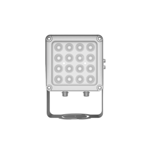 Lampara IR de Luz Continua / 16 Lámparas LED / Distancia Efectiva 16 a 25 metros / Cobertura 40° / Exterior IP66
