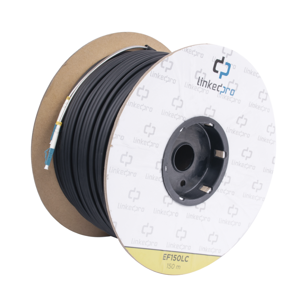 Carrete de Fibra ?ptica Monomodo con Conectores LC-LC Duplex, Reforzada con Kevlar, de 150 Metros (492.13 Pies), Para Instalaciones Subterr?neas por Tuber?a - Image 2