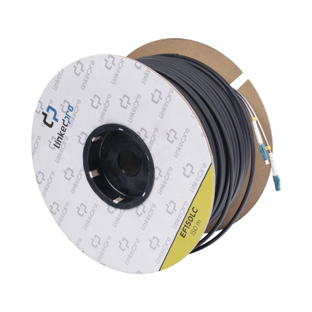Carrete de Fibra ?ptica Monomodo con Conectores LC-LC Duplex, Reforzada con Kevlar, de 150 Metros (492.13 Pies), Para Instalaciones Subterr?neas por Tuber?a - Image 3
