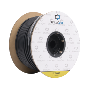 Carrete de Fibra ?ptica Monomodo con Conectores LC-LC Duplex, Reforzada con Kevlar, de 150 Metros (492.13 Pies), Para Instalaciones Subterr?neas por Tuber?a