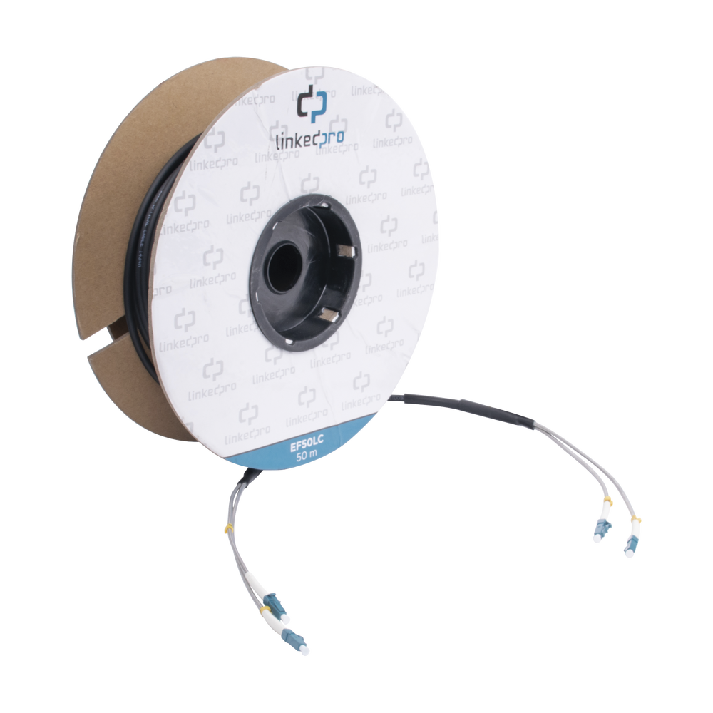 Carrete de Fibra ?ptica Monomodo con Conectores LC-LC Duplex, Reforzada con Kevlar, de 50 Metros (164.04 Pies), Para Instalaciones Subterr?neas por Tuber?a - Image 3