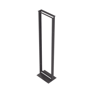 Rack de 2 Postes, Estándar 19", 45 Unidades, Fabricado en Acero, Base "L" para Anclar a Piso. (EIRL-5545)