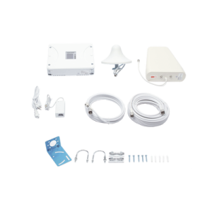 Kit Amplificador de Señal Celular 2G, 3G, 4G y 5G / Mejora llamadas convencionales y VoLTE / Amplifica señal de TELCEL, AT&T, MOVISTAR, BAIT,DiRi y más / Cubre hasta 300 m² con una antena y hasta 900 m² con 3 antenas. (EP20M-5B-FK)
