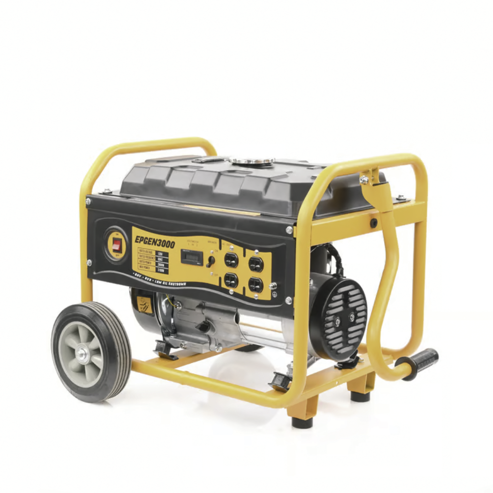 Generador a Gasolina / Planta de Emergencia 3kW (7HP), 110Vca, Encendido de Jalón, Jaula con Ruedas para Fácil Traslado - Image 3