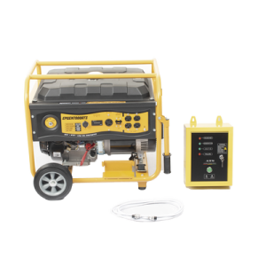 Generador a Gasolina / Planta de Emergencia con Encendido Automático, 6.5KW, 220Vac 2 Fases, Jaula con Ruedas para Fácil Traslado  (EPGEN7000ATS)