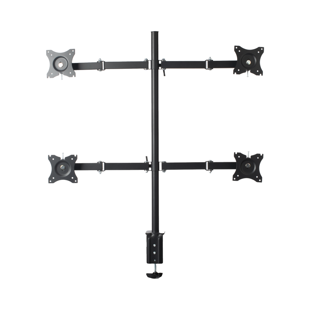 Montaje de Escritorio articulado para 4 monitores de 13 a 27" / Soporta hasta 15 kg / Vesa 75 x 75 / 100 x 100 / Acero - Image 3