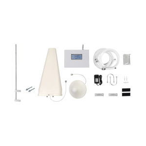 Kit Amplificador de Señal Celular TRIPLE banda de frecuencia. Incluye Mástil. Mejora las llamadas convencionales y VoLTE / Soporta los datos de las tecnologías 2G, 3G y 4G de TELCEL, AT&T y MOVISTAR / Cubre hasta 2 espacios...