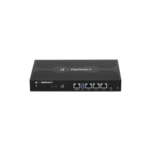 EdgeRouter 4, con 3 puertos 10/100/1000 Mbps + 1 puerto SFP, con funciones avanzadas de ruteo