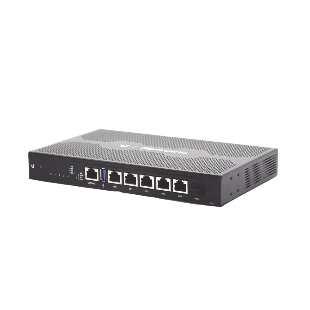 EdgeRouter 6 PoE pasivo 24 V, con 5 puertos 10/100/1000 Mbps + 1 puerto SFP, con funciones avanzadas de ruteo - Image 2
