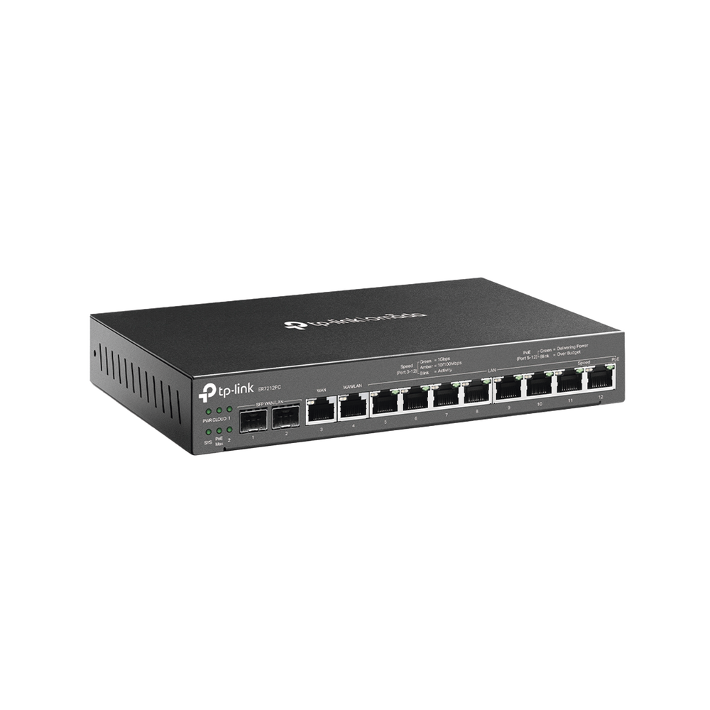 Router Omada VPN / SDN Multi-WAN 1G / Switch con PoE y Controlador / 2 puerto WAN/LAN SFP 1G / 1 Puerto RJ45 WAN / 1 Puerto WAN/LAN RJ45 / 8 Puertos PoE+ LAN RJ45 / 24,980 Sesiones Concurrentes - Image 2