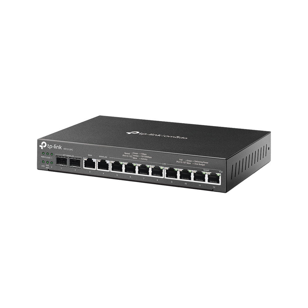 Router Omada VPN / SDN Multi-WAN 1G / Switch con PoE y Controlador / 2 puerto WAN/LAN SFP 1G / 1 Puerto RJ45 WAN / 1 Puerto WAN/LAN RJ45 / 8 Puertos PoE+ LAN RJ45 / 24,980 Sesiones Concurrentes - Image 3