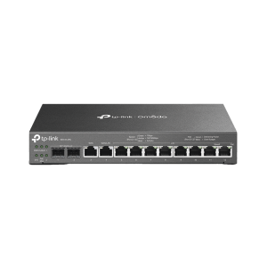 Router Omada VPN / SDN Multi-WAN 1G / Switch con PoE y Controlador / 2 puerto WAN/LAN SFP 1G / 1 Puerto RJ45 WAN / 1 Puerto WAN/LAN RJ45 / 8 Puertos PoE+ LAN RJ45 / 24,980 Sesiones Concurrentes
