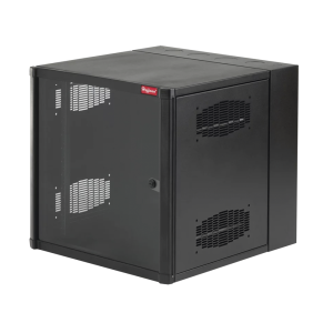 Gabinete AccessPlus de 19 UR Montaje en Pared de 19in, Rieles Numerados y Roscados #10-32, Puerta con Ventana de Seguridad, 600 mm de Ancho, 762 mm de Profundidad, Color Negro