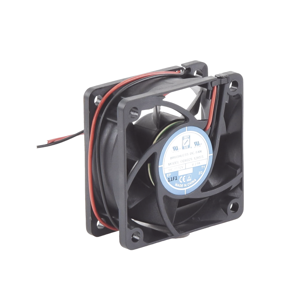 Ventilador Anticondensante Axial Cuadrado, 60x60x25 mm, 12 Vcc, 4390 RPM, 1.8 W, 0.15 A, Flujo de Aire de 25.0 CFM, Unión Sellada. - Image 2