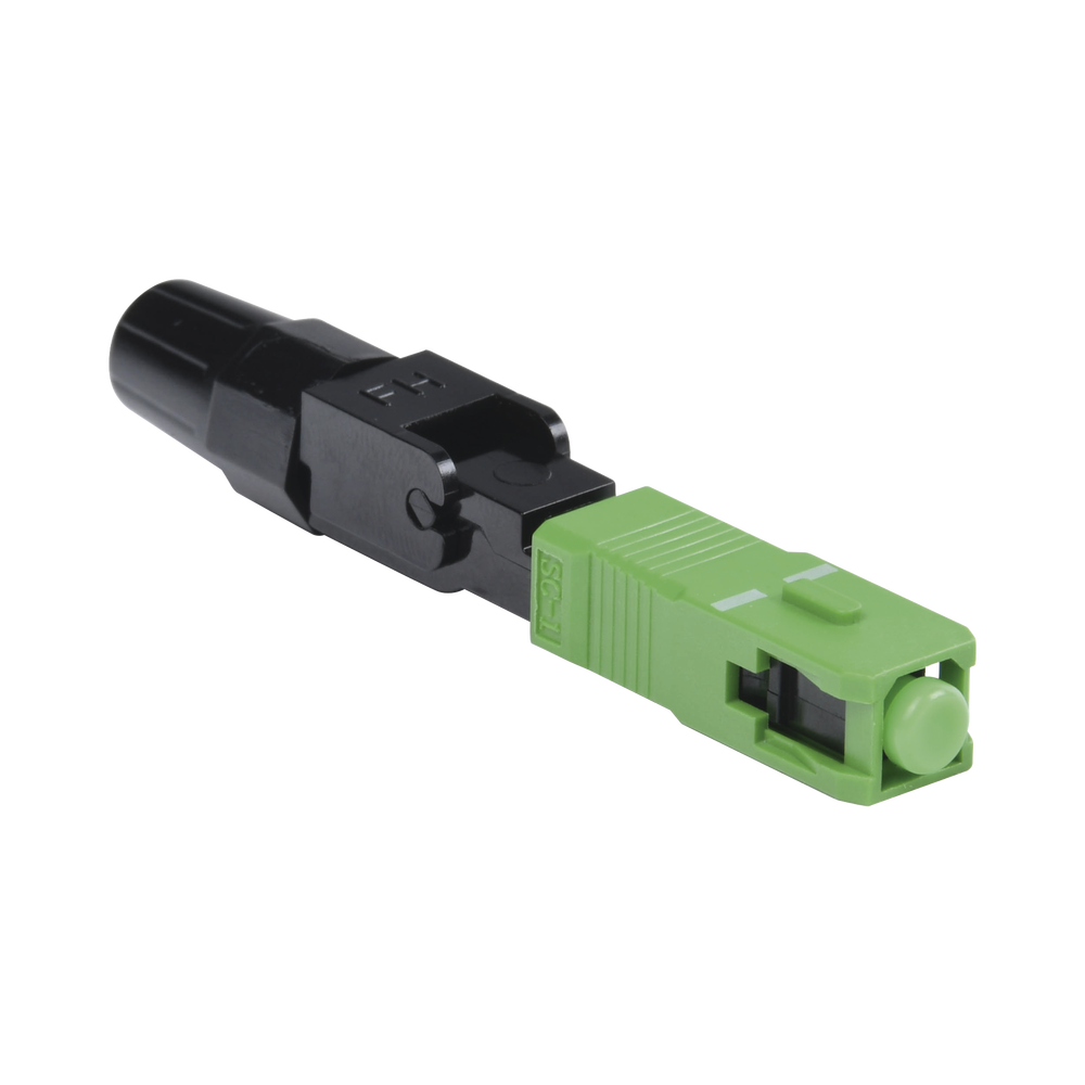 Conector R?pido de Instalaci?n en Campo, Monomodo, SC/APC, Pre-Pulido, Re-Terminable, Ideal para Aplicaciones FTTx