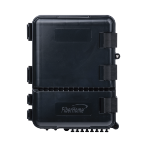 Caja de Distribuci?n de Fibra ?ptica para 24 Empalmes, con 8 Acopladores SC/APC Simplex, Exterior IP55, Color Negro