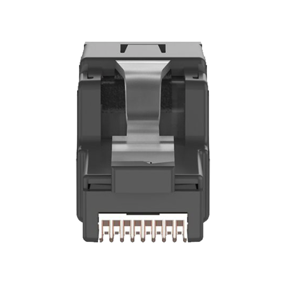 Plug RJ45 UTP, Instalaci?n Angulada 45 Grados, Terminaci?n en Campo Certificable, Compatible con Cat5e, Cat6 y Cat6A, Color Negro - Image 4
