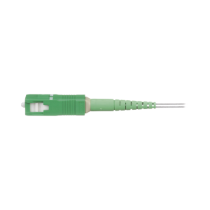 Conector de Fibra ?ptica Tipo Splice-On, Monomodo SC/APC, Para Fibra de 250/900um, Color Verde