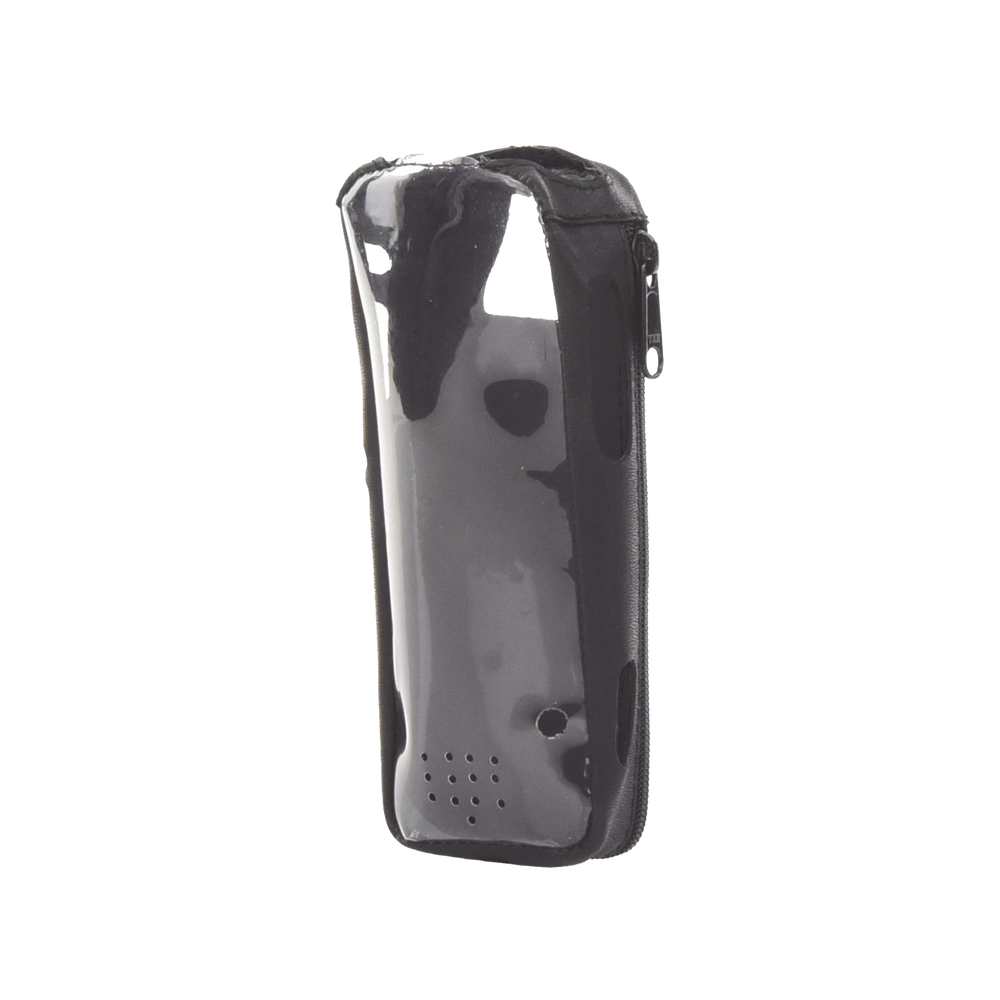 Funda Reforzada en Piel para Cinto, con Cierre y Amplio Visor Frontal Transparente para Radios Aéreos IC-A25. - Image 2