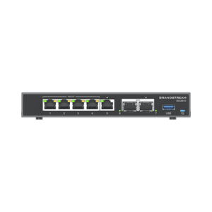 4 en 1: Firewall Nueva Generación, Router, IP PBX (24 usuarios / 8 llamadas), Switch Gigabit de 5 Puertos (4 PoE) y 2 Puertos SFP 2.5 Gigabit (GCC6010)