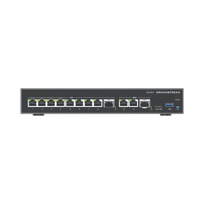4 en 1: Firewall Nueva Generación, Router, PBX IP, Switch 10 Puertos Gigabit (4 PoE) + 2 Puertos SFP 2.5 Gigabit (GCC6011)