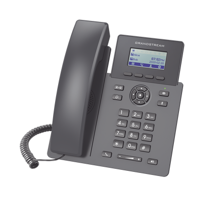 Teléfono IP Grado Operador, 2 líneas SIP con 2 cuentas, PoE, codec Opus, IPV4/IPV6 con gestión en la nube GDMS (GRP2601P)