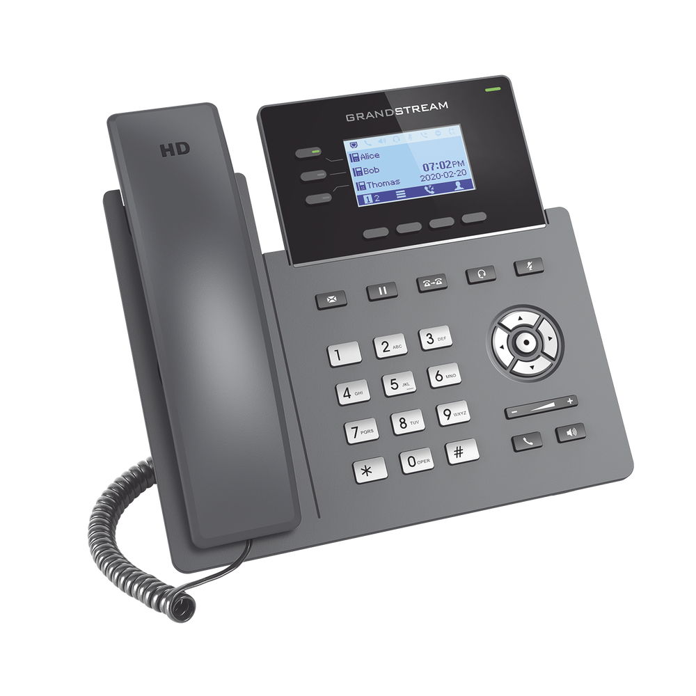 Teléfono IP Grado Operador, 3 líneas SIP con 6 cuentas, puertos Gigabit, codec Opus, IPV4/IPV6 con gestión en la nube GDMS - Image 2