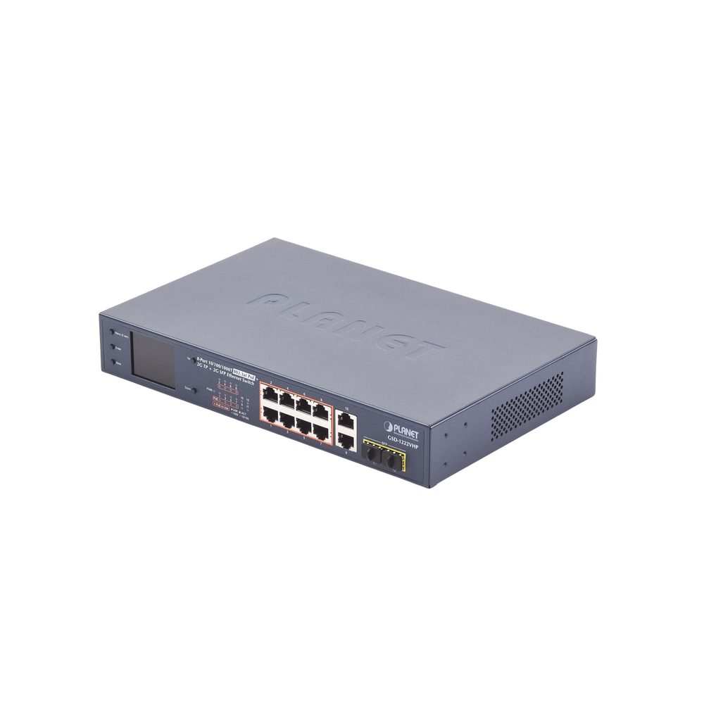 Switch No Administrable 8 Puertos Gigabit con Modo Extender a 250 m, 2 Puertos Uplink 10/100/1000 Mbps, 2 Puertos SFP - Image 2