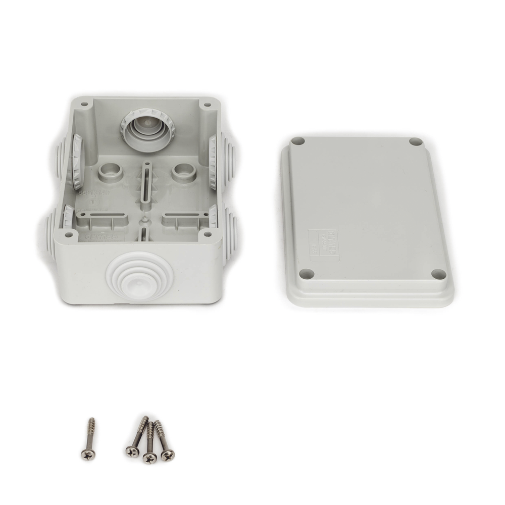 Caja Estanca de PVC Para Derivación y Conexión, 6 Entradas, Tapa Atornillada, 120x80x50 mm (Área interna), Uso Exterior IP55, Material que no Propaga el Fuego y Libre de Hálogenos - Image 6