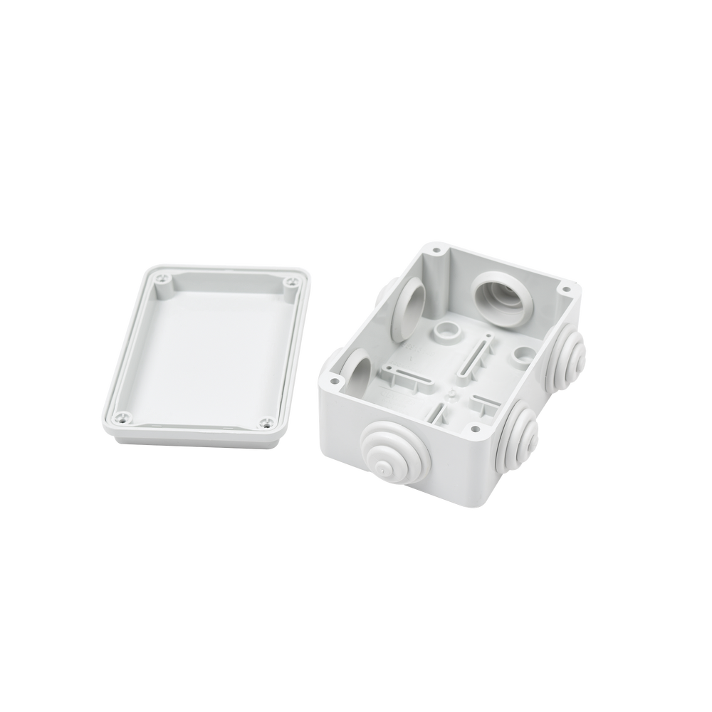Caja Estanca de PVC Para Derivación y Conexión, 6 Entradas, Tapa Atornillada, 120x80x50 mm (Área interna), Uso Exterior IP55, Material que no Propaga el Fuego y Libre de Hálogenos - Image 2