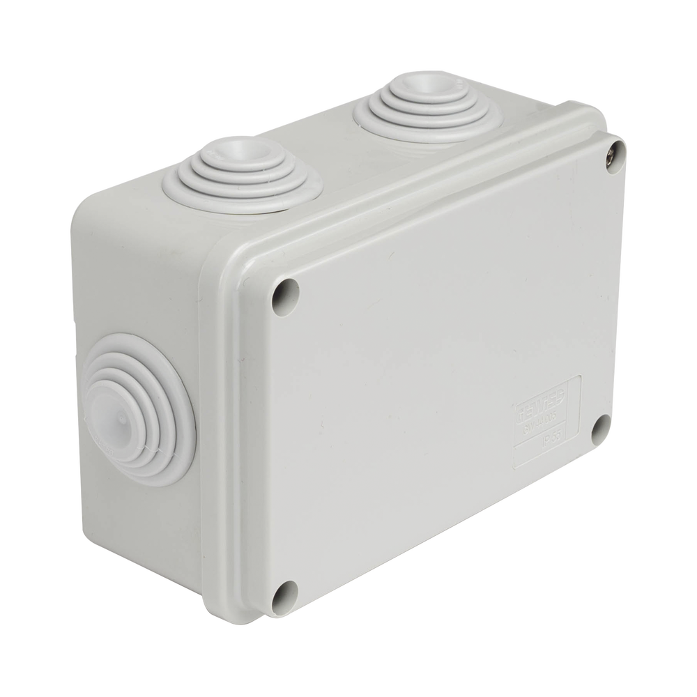 Caja Estanca de PVC Para Derivación y Conexión, 6 Entradas, Tapa Atornillada, 120x80x50 mm (Área interna), Uso Exterior IP55, Material que no Propaga el Fuego y Libre de Hálogenos - Image 4
