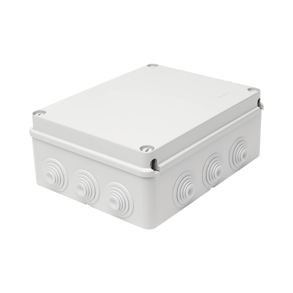 Caja Estanca de PVC Para Derivación y Conexión, 12 Entradas, Tapa Atornillada, 240x190x90 mm (Área interna), Uso Exterior IP55, Material que no Propaga el Fuego y Libre de Hálogenos - Image 2