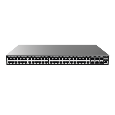 Switch Gigabit PoE+ Administrable / 48 puertos 10/100/1000 Mbps + 6 Puertos SFP+ / Hasta 400W / Compatible con GWN Cloud. (GWN7806P)