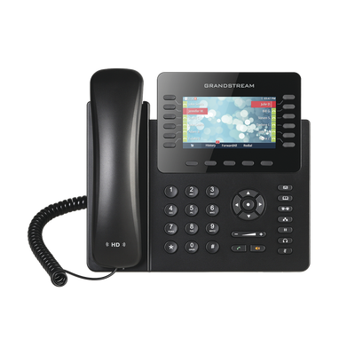 Teléfono IP empresarial de 12 Líneas con 5 teclas de función y conferencia de 4 vías, PoE (GXP-2170)