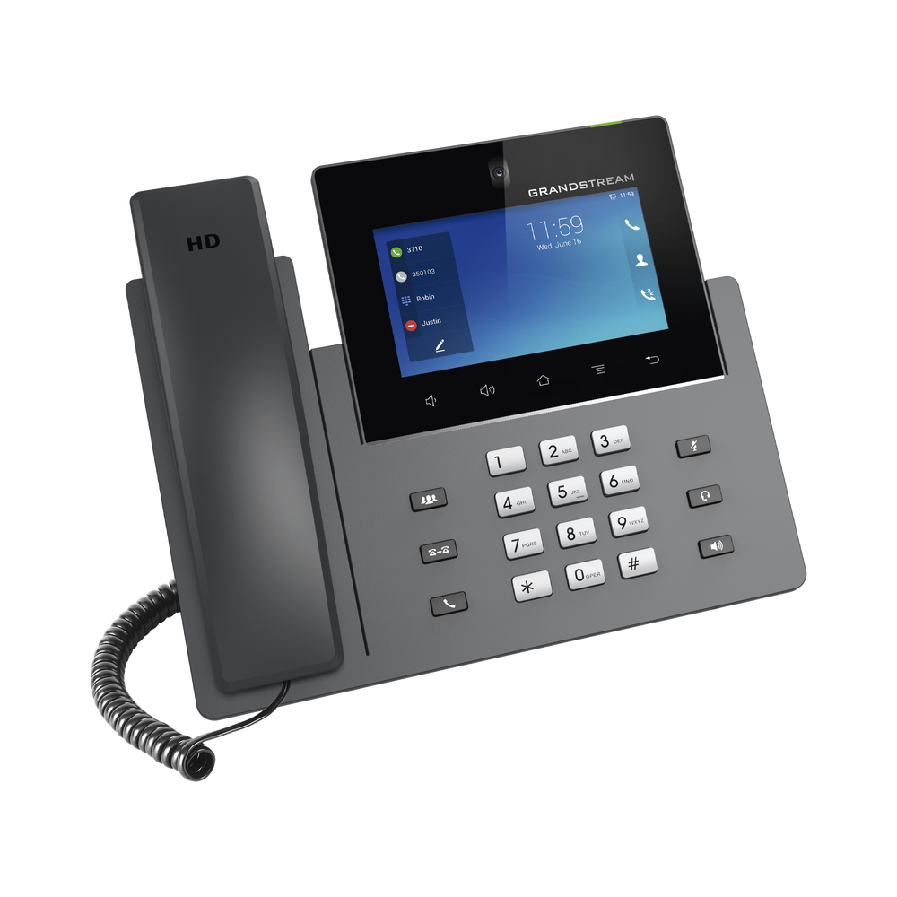 Videoteléfono IP GXV3450 para Android / Pantalla Táctil Capacitiva de 5 Pulgadas 1280 x 720 / Cámara CMOS de 2 Megapíxeles / Wi-Fi 5 y Bluetooth 5.0 / 16 Líneas SIP / PoE/PoE+ / Android 11 / Videoconferencia HD 720p - Image 2