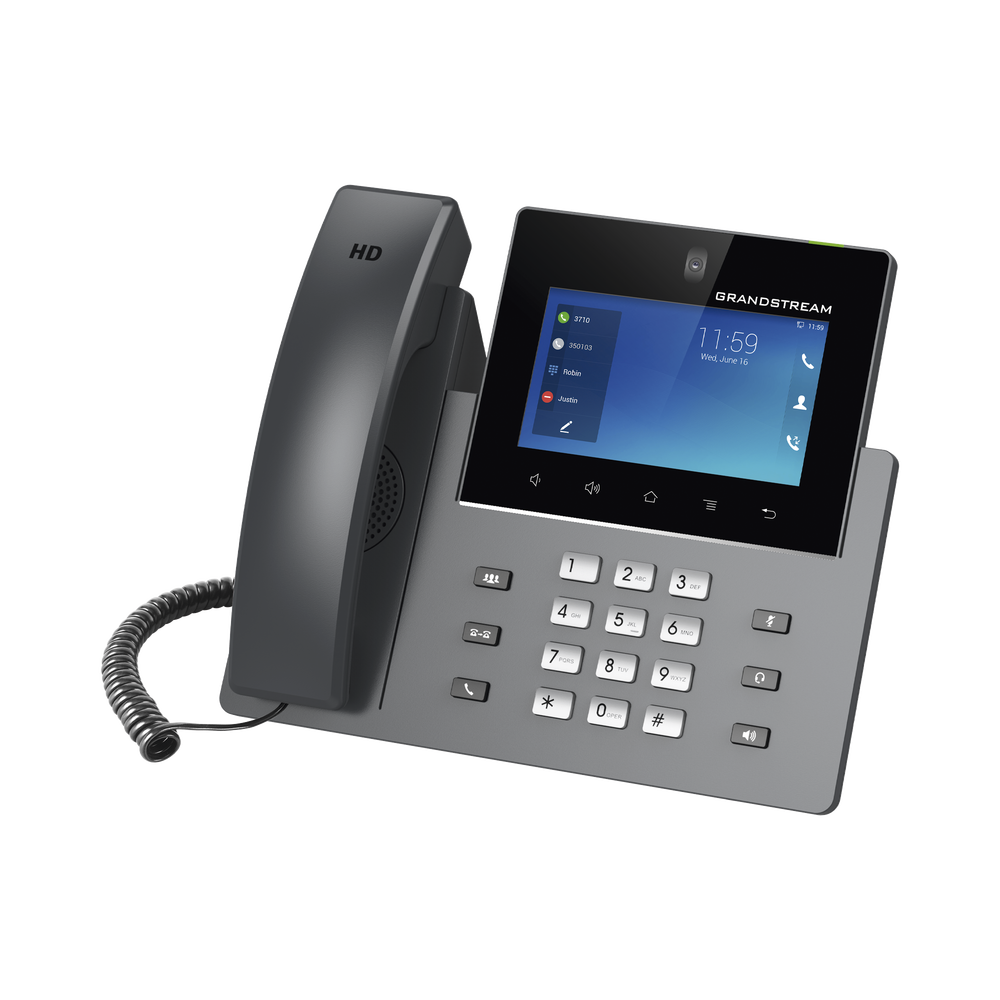 Videoteléfono IP GXV3450 para Android / Pantalla Táctil Capacitiva de 5 Pulgadas 1280 x 720 / Cámara CMOS de 2 Megapíxeles / Wi-Fi 5 y Bluetooth 5.0 / 16 Líneas SIP / PoE/PoE+ / Android 11 / Videoconferencia HD 720p - Image 3
