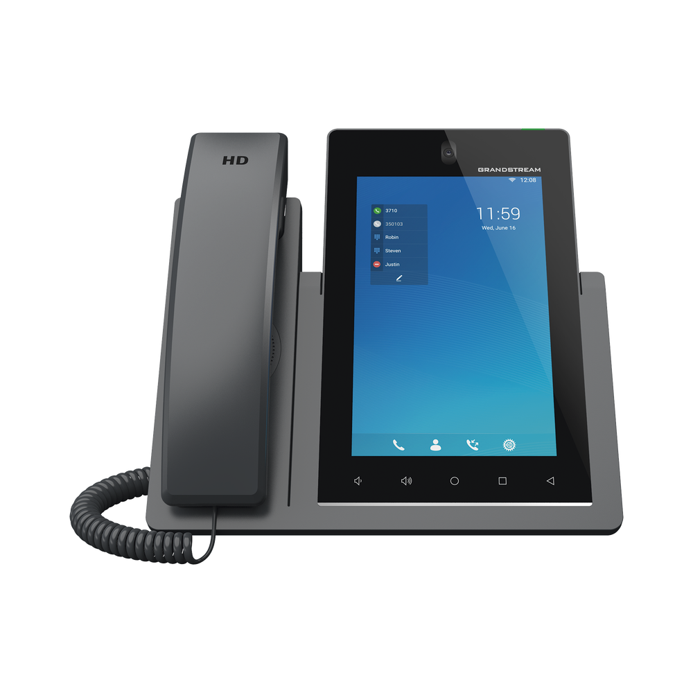 Teléfono IP Android 11, 16 líneas SIP con 16 cuentas, pantalla táctil 7", puertos Gigabit, Wi-Fi, Bluetooth, PoE, codec Opus, IPV4/IPV6 con gestión en la nube GDMS - Image 2