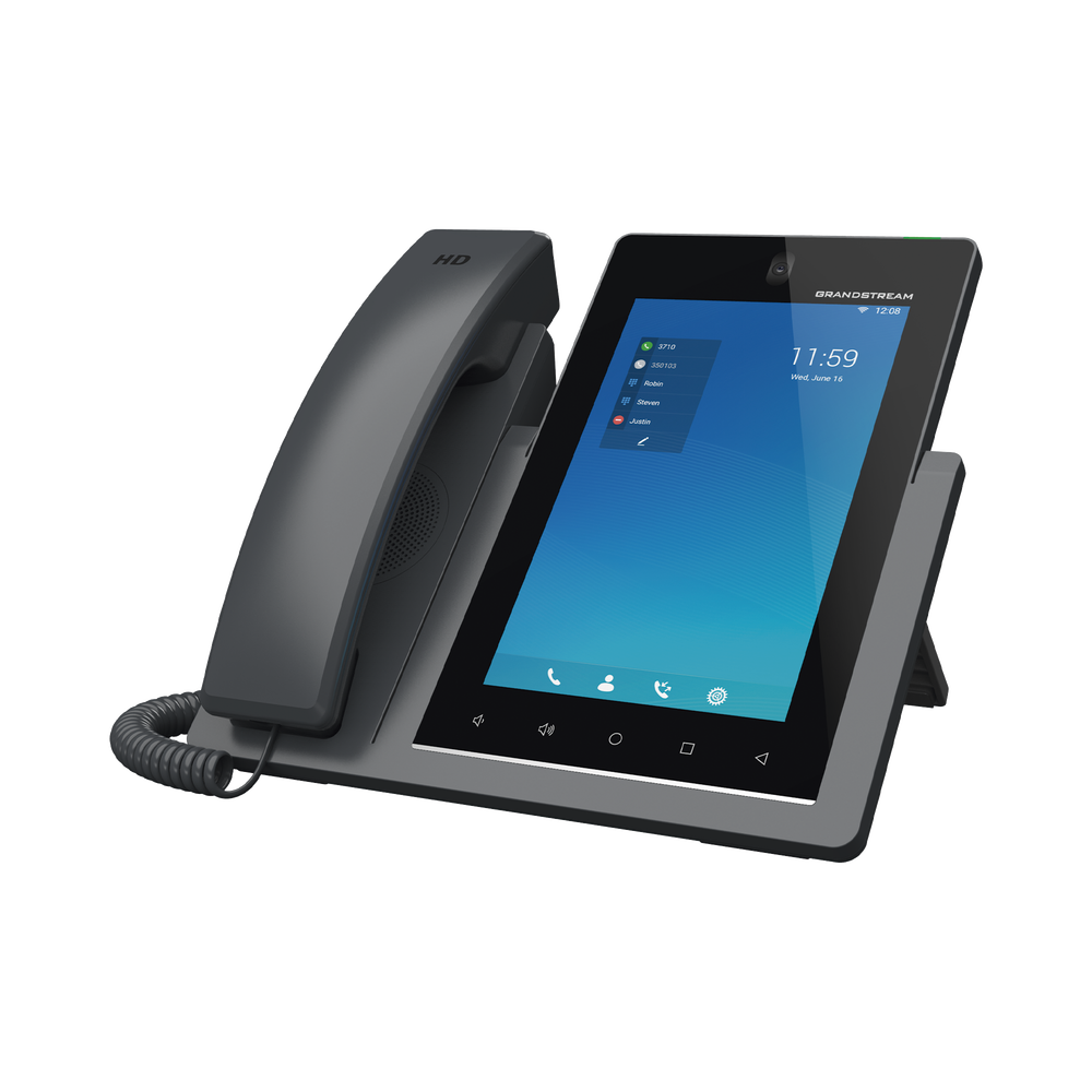 Teléfono IP Android 11, 16 líneas SIP con 16 cuentas, pantalla táctil 7", puertos Gigabit, Wi-Fi, Bluetooth, PoE, codec Opus, IPV4/IPV6 con gestión en la nube GDMS - Image 3