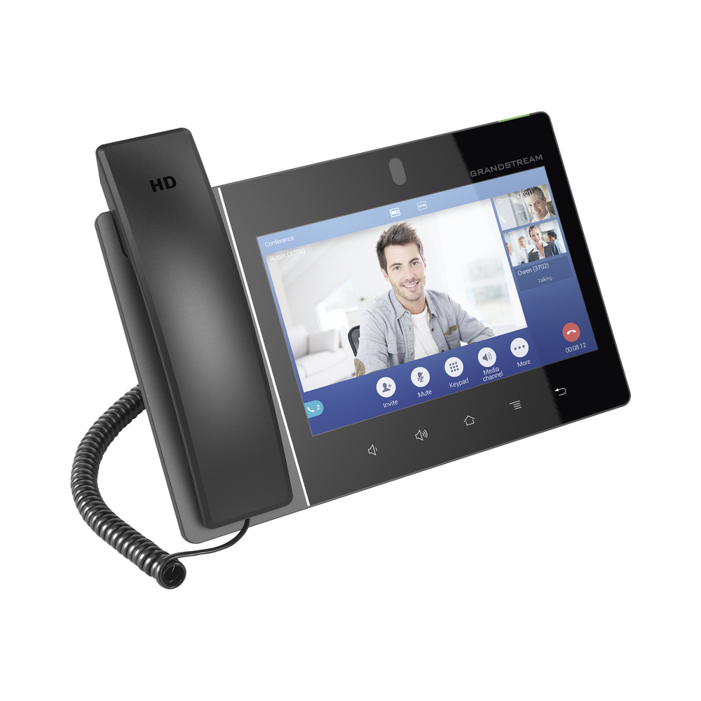 Teléfono IP Android 11, 16 líneas SIP con 16 cuentas, pantalla táctil 8", puertos Gigabit, Wi-Fi, Bluetooth, PoE, codec Opus, IPV4/IPV6 con gestión en la nube GDMS - Image 3