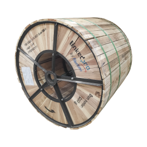 Carrete de 4 km de Fibra ?ptica A?rea Figura 8 G.652D, Monomodo de 24 Hilos, Exterior, Span 100, Loose Tube