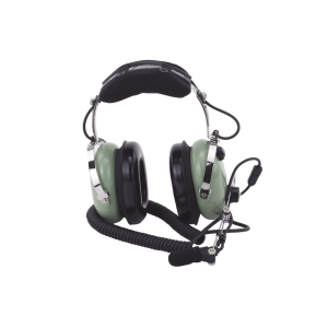 Auriculares de aviación, con micrófono, sobre la cabeza, helicóptero