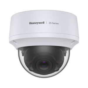 Domo IP 8 Megapíxel / Lente Mot. 2.7 a 13.5 mm / 50 mts IR / Ultra Baja Iluminación / NDAA / ONVIF / IP67 / IK10 / IA (Filtro de Humanos y Vehiculos) / Merodeo / Conteo de Personas / PoE / Audio y Alarmas I/O / Serie 35 / Honeywell Securit
