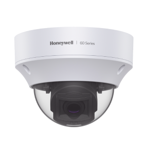 Domo IP 5 MP / Lente Mot. 7 a 22 mm / Exterior / 50 mts IR / H.265 / NDAA / ONVIF / IP67 / IK10 / Detección Sabotaje / Movimiento / Rostros / Intrusión / Merodeo / Objeto Abandonado / Alarmas y Audio I/O / PoE / Serie 60 / Honeywell Security